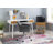 Aaron Two Drawer Mid-Century Modern Open Shelf Wooden Desk-59137467