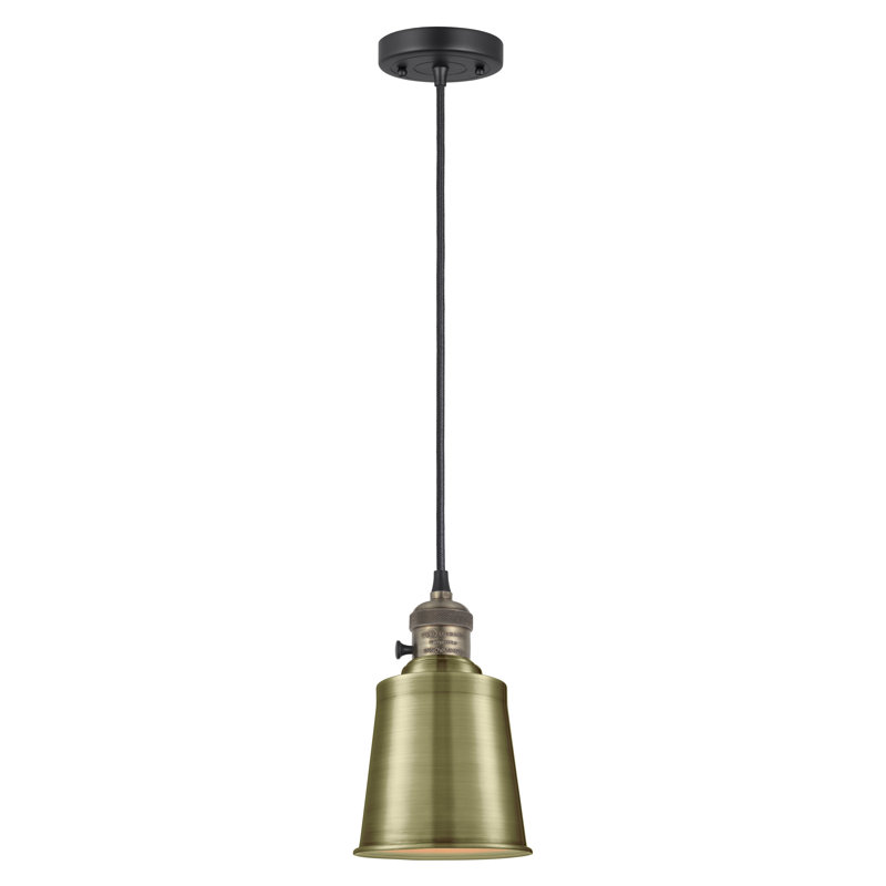 Franklin Restoration - Amiliyah - Mini-luminaire suspendu à cordon de 5 po - Interrupteur marche / arrêt - Ampoule non incluse