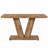 47.24" Walnut Brown Farmhouse Dining Table - Pedestal Base, Seats 4-6