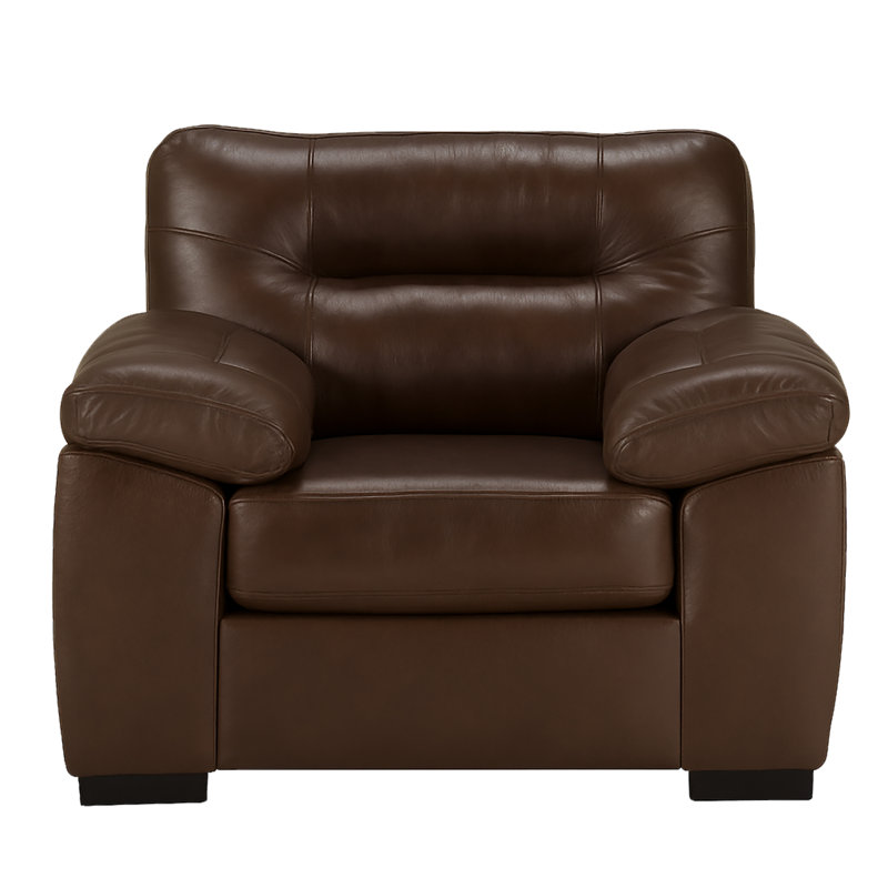 Chaise en cuir Linhay, Brun