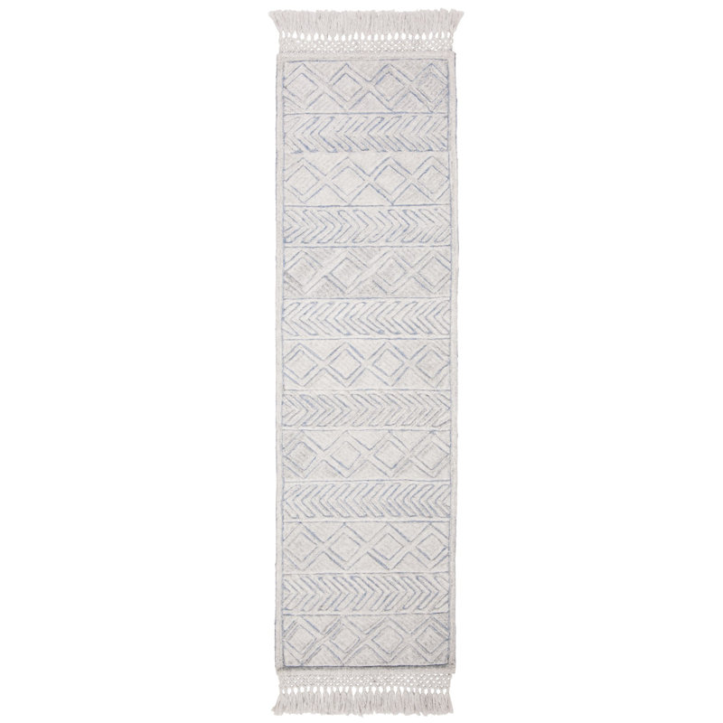 Powell Hand Tufted Performance Geometric Rug, Runner 2'3" x 8'