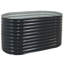 Lit de jardin surélevé ovale en acier Lemark - gris foncé - 63 po-378031736-378031742