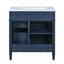 Meuble-lavabo avec lavabo, meuble-lavabo moderne avec 2 tiroirs et rangement basculant, conception autoportante-841793692