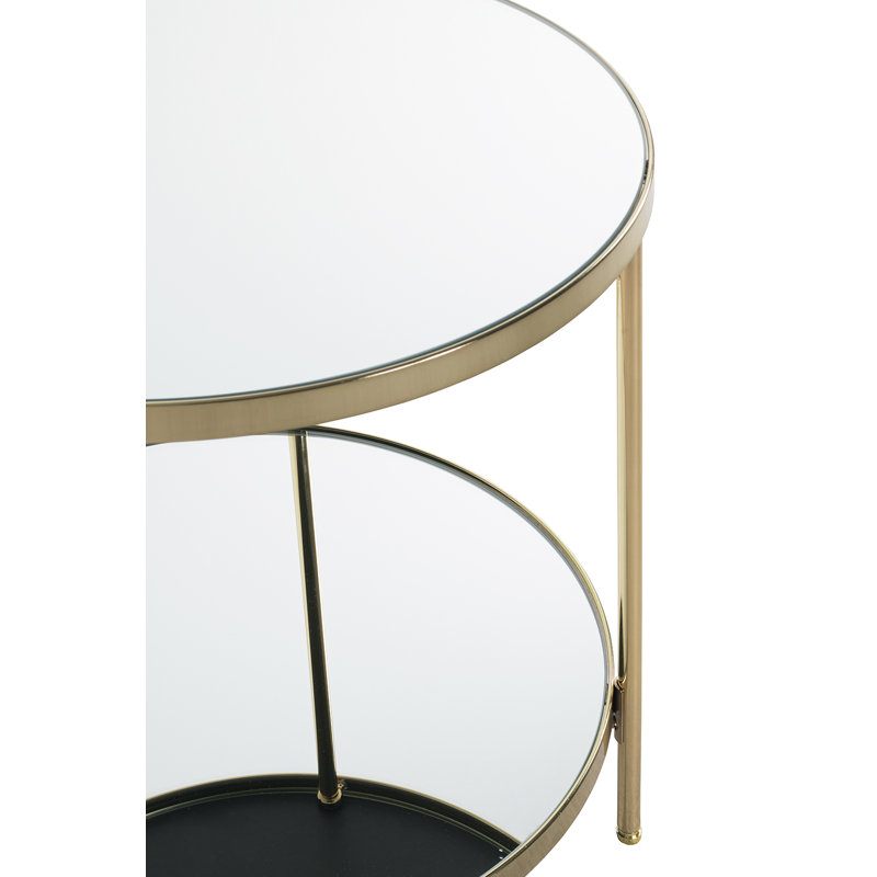Wayment End Table, Brass -plated