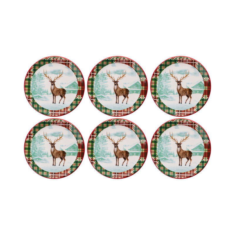 Ensemble d'assiettes à dessert (6 pièces)