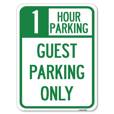 1 Hour Parking, Guest Parking Only/24648