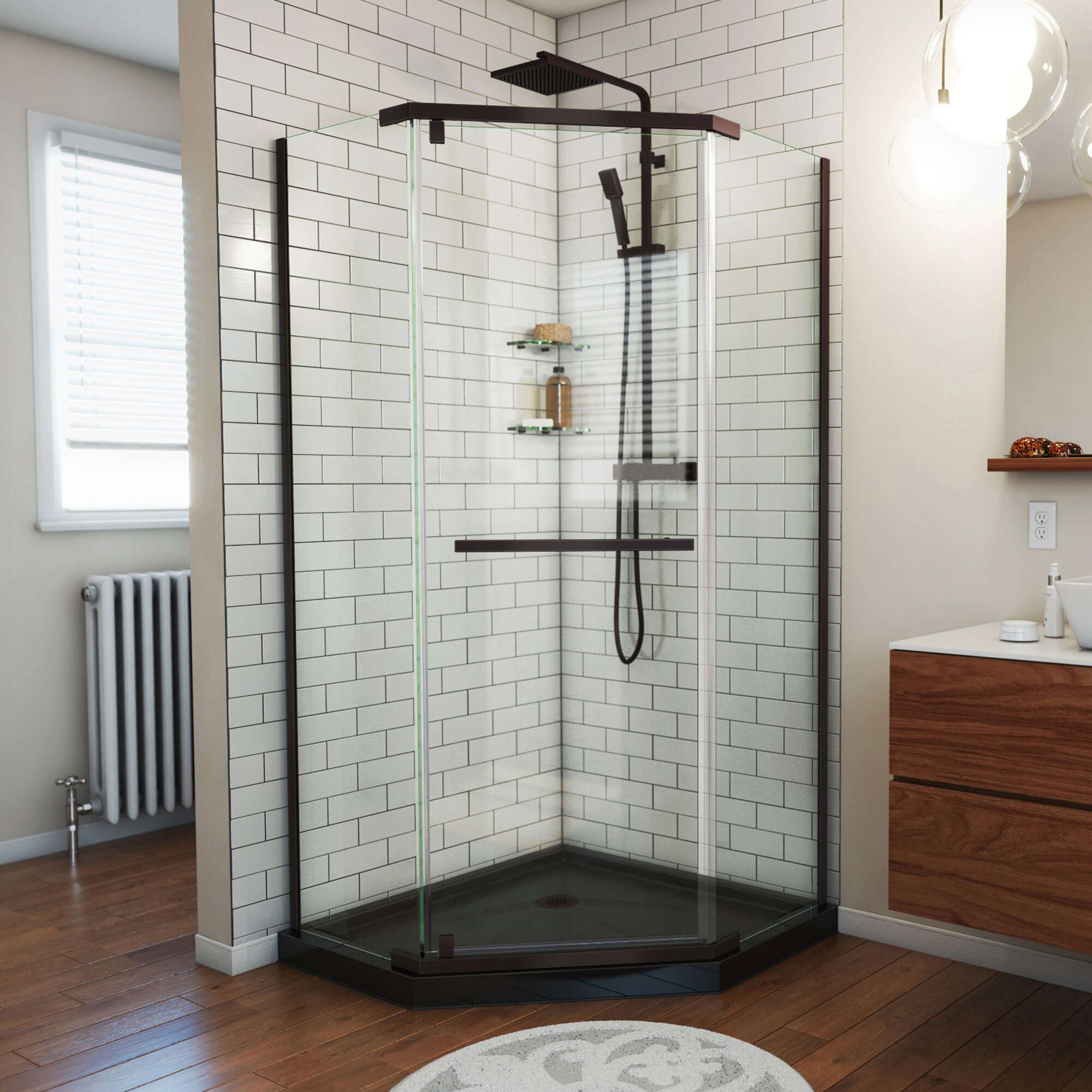 French Corner Sliding Shower Enclosure - Lowes