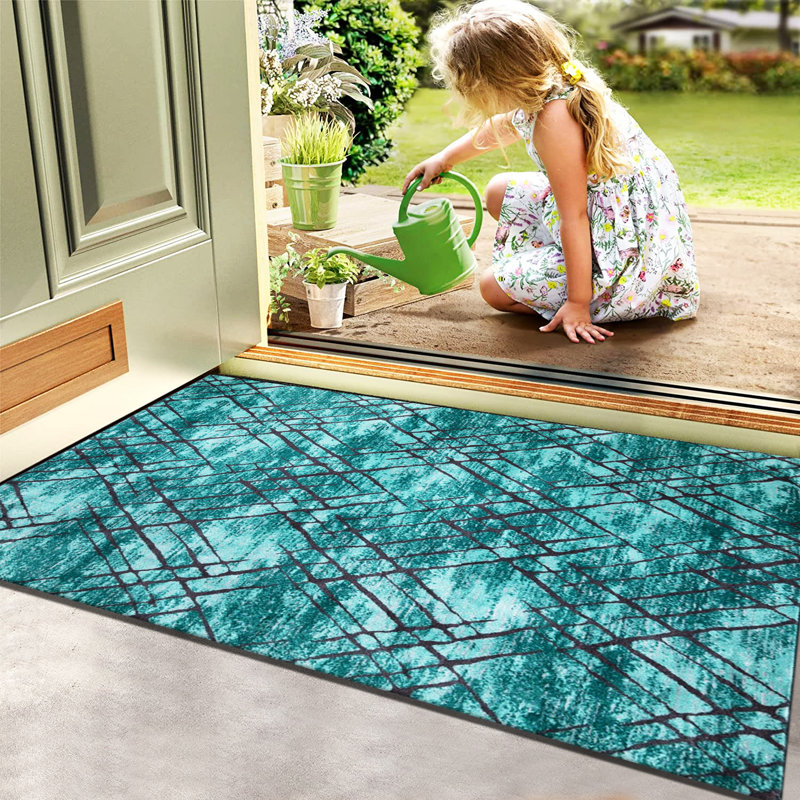 Abstract Area Rug, Rectangle 60 x 110cm
