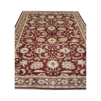 Ziegler Hand Knotted Red /Brown 12x18 Oversize Rug