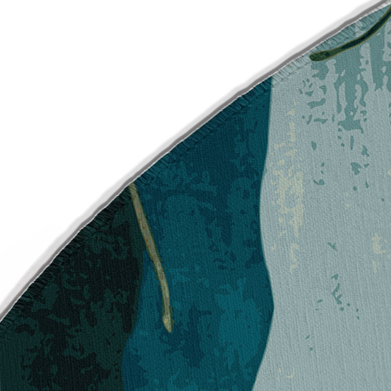 Cosmic Veil Indoor And Outdoor Area Rug, Round 5'