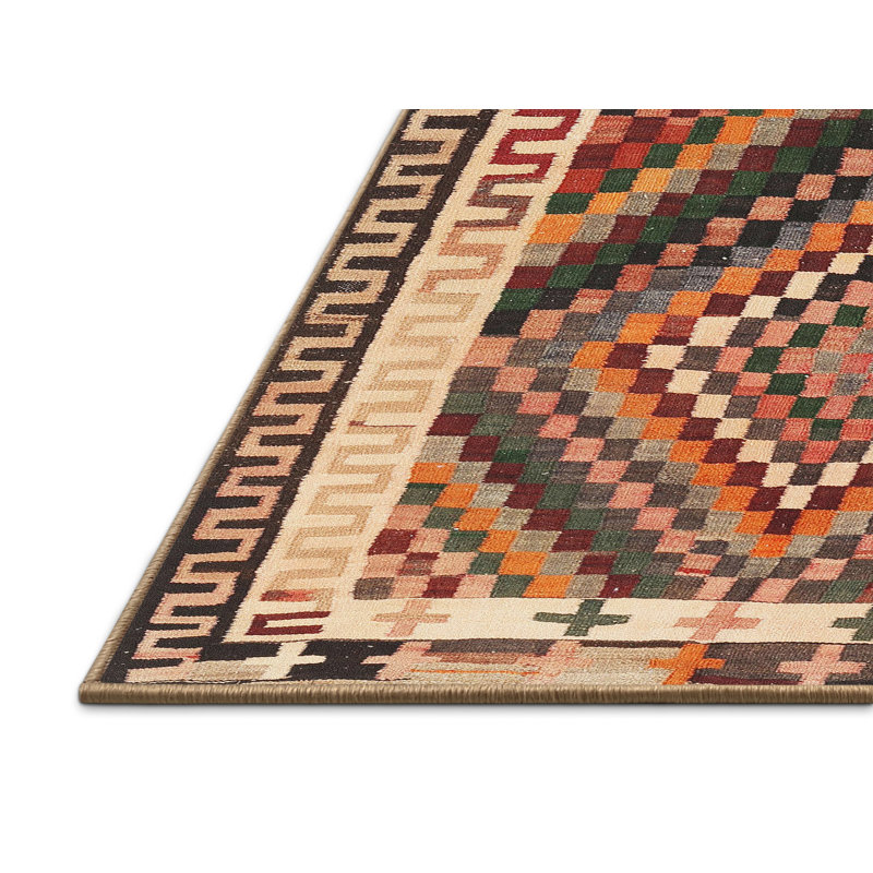 Tapis décoratif crème du Sud-Ouest Yingling, Rectangle 7 pi x 10 pi