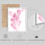 «Tropical Bliss», aquarelle, flamant rose et feuillage tropical, illustrations, art moderne, petit décor-102709828