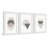 " Triangle And Circle Stack " by Diana Alcala 3 - Pieces Painting Print-62719114