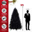 Arbre de Noël noir avec 500 lumières DEL blanches-1429631154