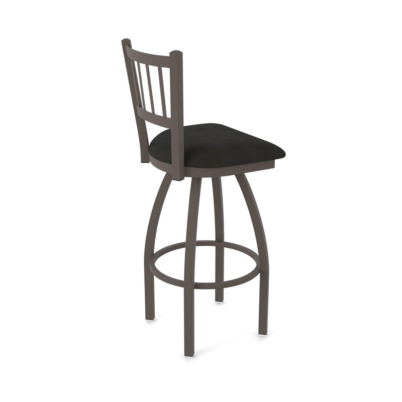 Tabouret pivotant 810 Contessa, Bronze, Vinyle - espresso Canter, Tabouret de bar (siège d'une hauteur de 30 po)