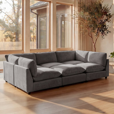 Heffernan 106.77” W Oversized 6-Seater Modular Sofa