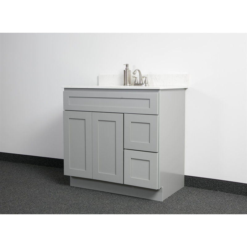 36'' Bathroom Vanity Base Only, Gray