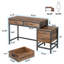 Bureaux industriels peu encombrants avec rangement, métal MDF, bureau personnel