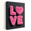 «Pink Fluffy Love», art mural contemporain abstrait-547686891
