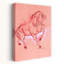 Art mural majestueux étalon rouge contemporain-2102249039