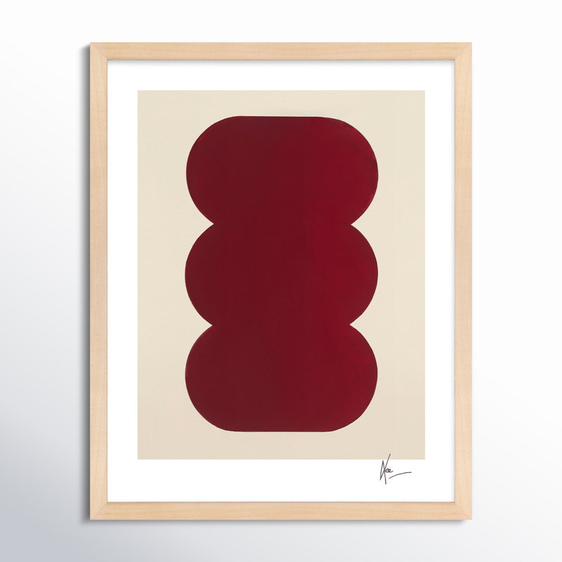 Keyhole 1 Painting by Lee Lessem, Maple Framed, 30" H x 24" W x 1.25" D