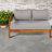 Spacious Patio Sofas, Solid Acacia Wood Modern Corner Design For Backyard