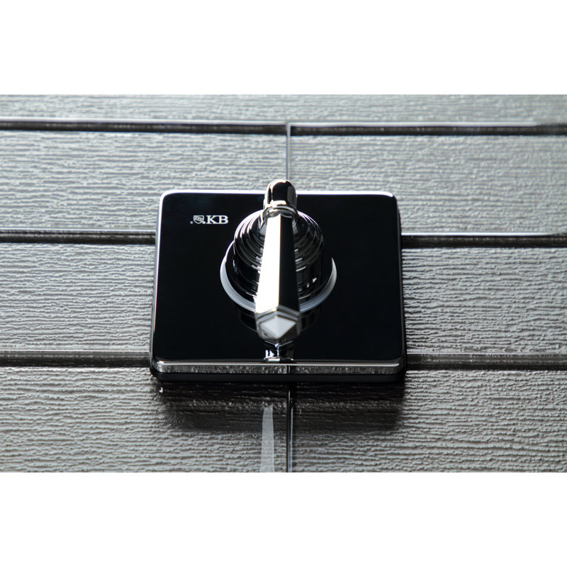 Kingston Brass Metropolitan Single-Handle Wall Mount Three-Way Diverter Valve with Trim Kit, Polished Chrome