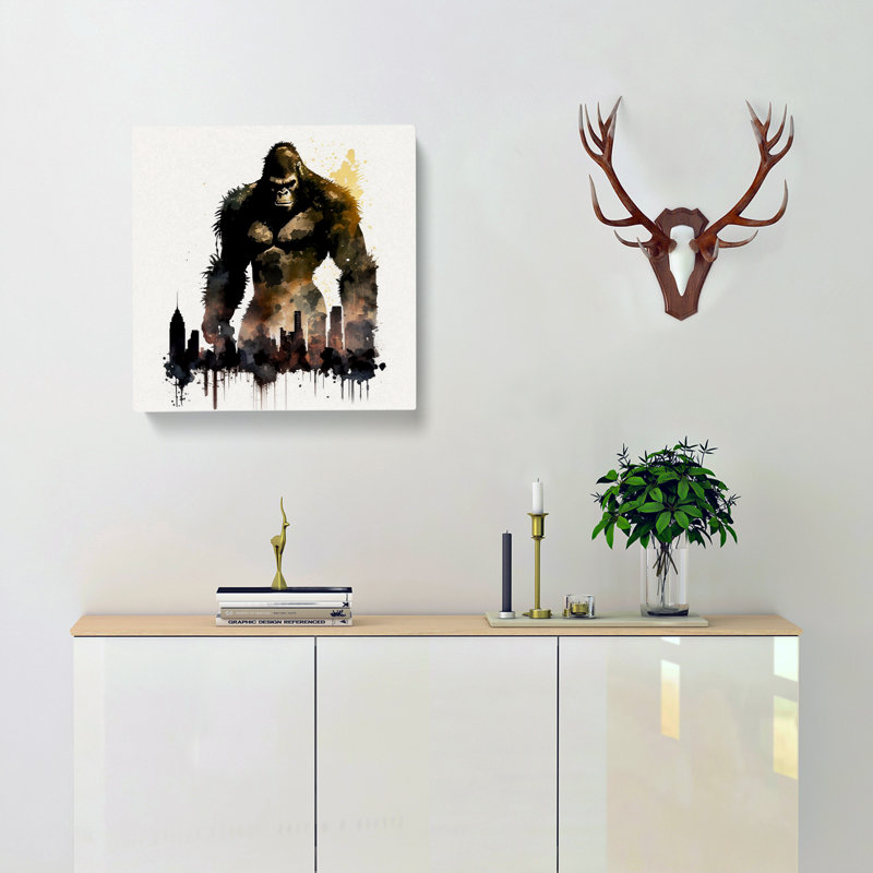 King Kong Watercolour No.1 - No Frame Print