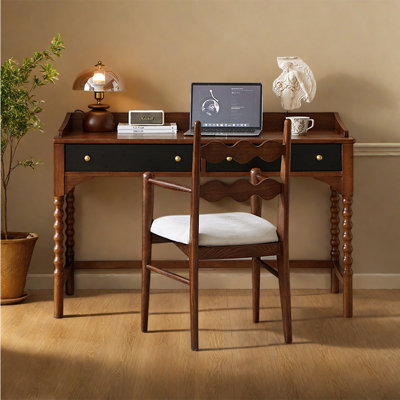 Exquisite French style desk and chair set