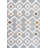 Dermott Geometric Machine Woven Polypropylene Area Rug in Gray/Cream-966536663