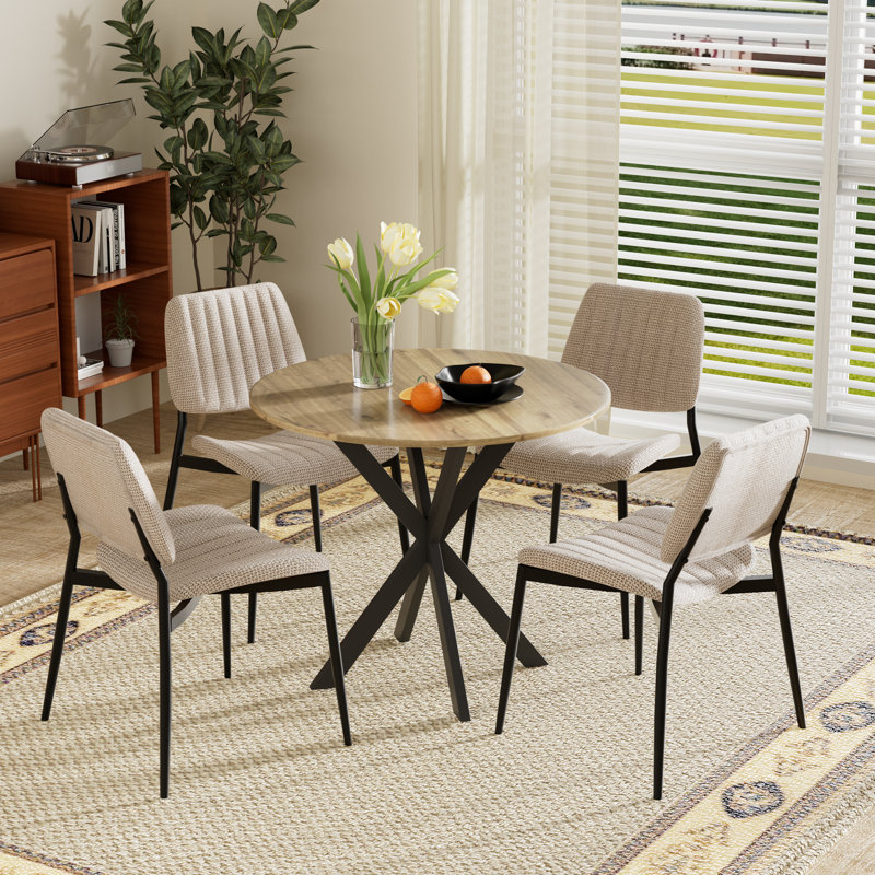 Ensemble repas rond 31,5 po, Beige, 5