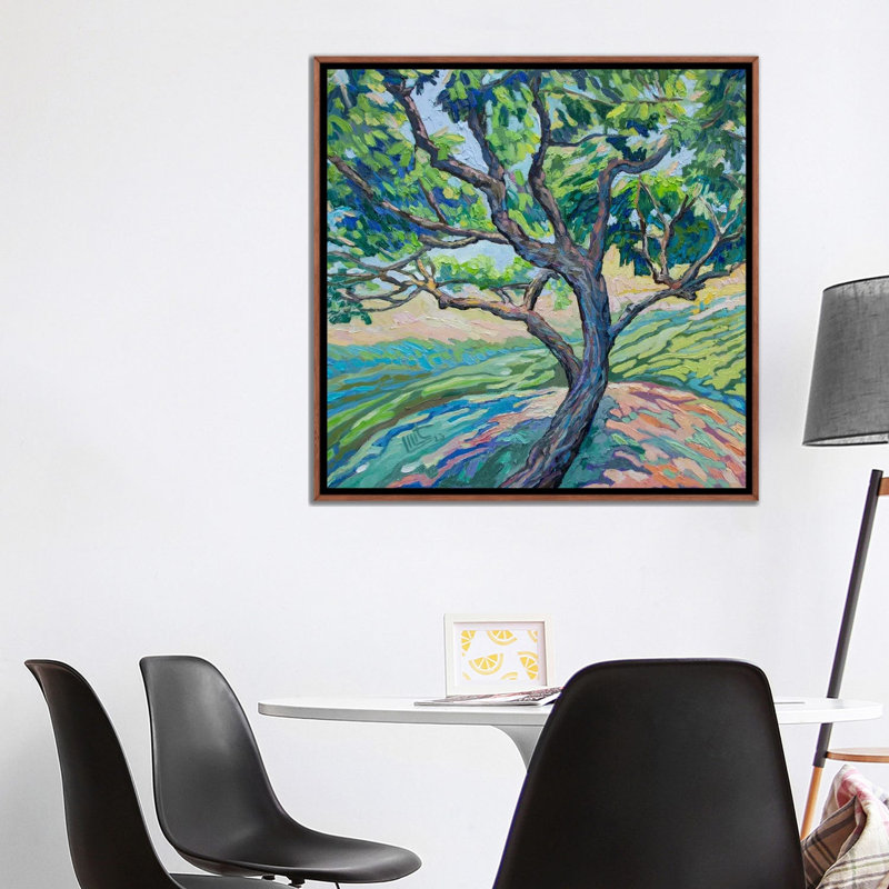 An Apricot Tree, 93.98 cm H x 93.98 cm W x 4.445 cm D, Classic Wood