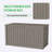 150Gallon Deck Box, Waterproof Lockable Patio Storage Box - Brown-123413303-123413301