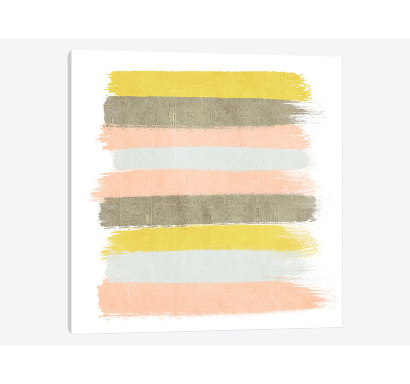 « upton rayures », reproduction d’impression sur toile, H 12 po x l 12 po x P 0,75 po, Toile tendue