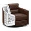 Gran Prix Heirloom Quality Swivel Glider in Buttery Soft 100% Top Grain Leather, Made to Order-524853236