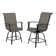 PVC-Coated Polyester 24 Swiveling Patio Bar Stool
