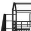 Lit mezzanine en métal avec toit et boîte de rangement-39627402