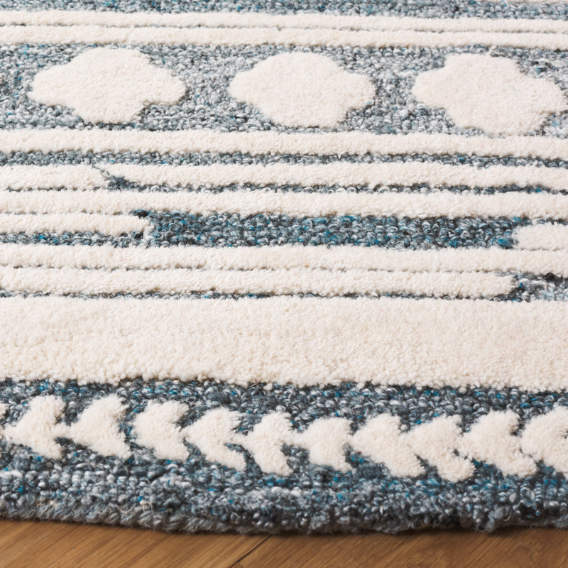 Lasko Hand Tufted Performance Southwestern Rug, Round 6'