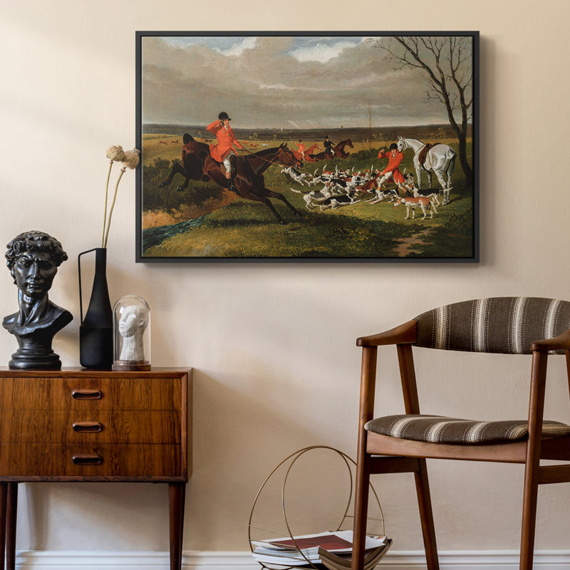 Botanique rétro - XXI, H 17 po x l 25 po x P 2 po, Toile avec cadre flottant noir