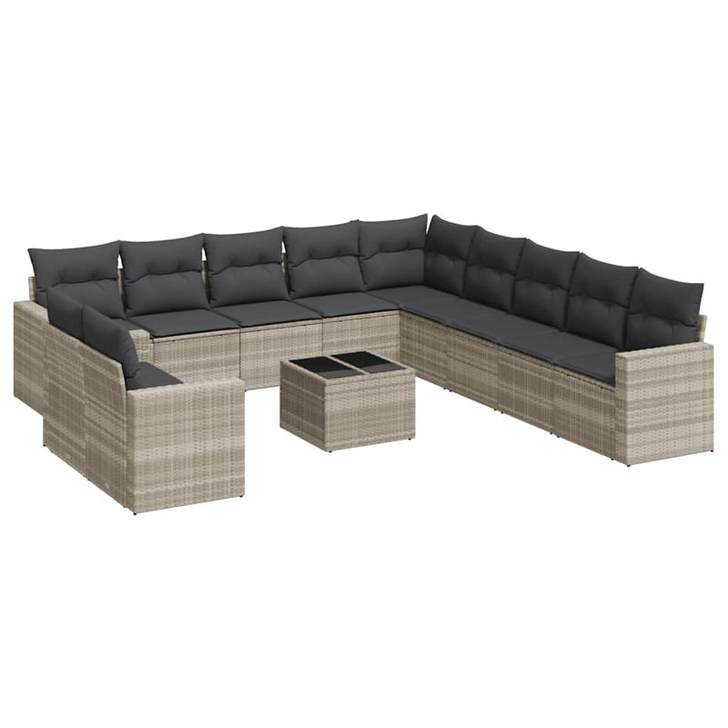  Garden Sofa Set Light Grey, Dark Grey