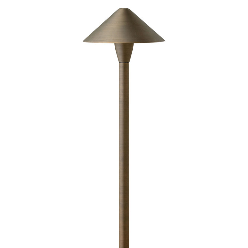 Éclairage de sentier à basse tension, H 24 po x l 8 po x P 8 po, Bronze mat