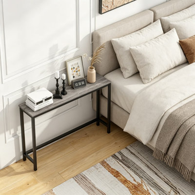 Console avec prises de courant intégrées et station de charge USB, table de canapé étroite pour le salon, l'entrée, le couloir et le vestibule