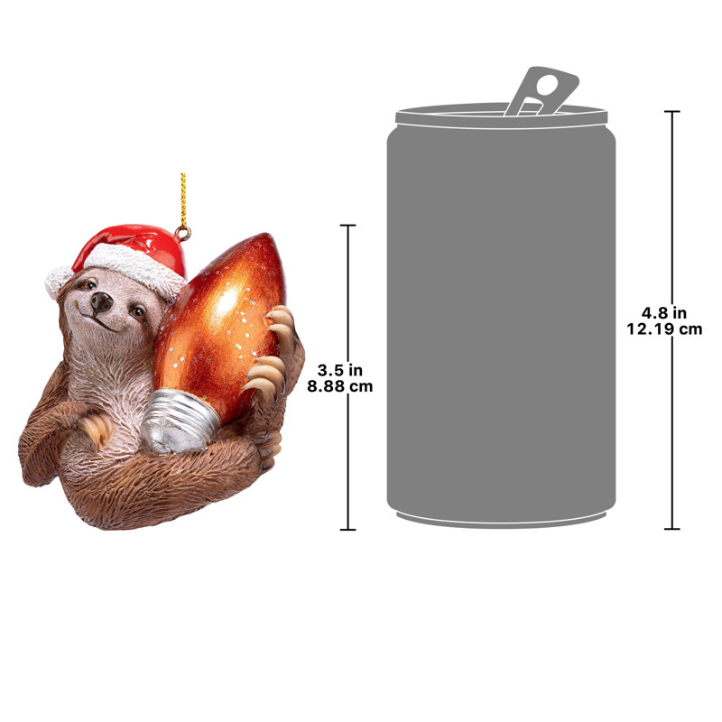 Ornement de Noël paresseux du père Noël, 1