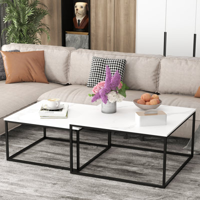 Extendable Metal Frame Coffee Tables by Wrought Studio