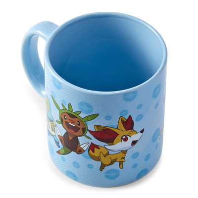 Pokemon XY Group Starters Coffee Mug – 20-Ounces Blue