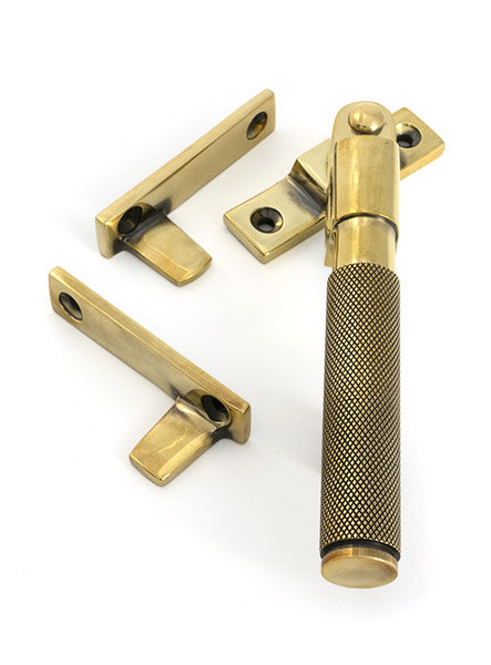 Brompton Night-Vent Locking Fastener, Aged Brass