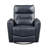1Pc Recliner Chair With Swivel Motion Luxurious Comfort Blue Leather Upholstered Solid Wood Living Room Furniture-1149747953