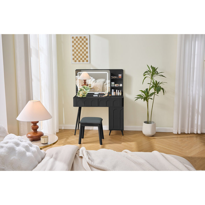 Meuble-lavabo moderne avec lumières DEL et miroir