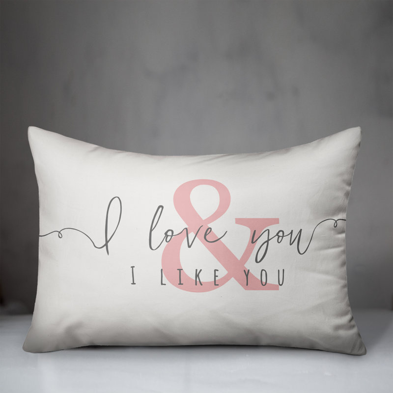  Coussin lombaire I Love You & I Like You