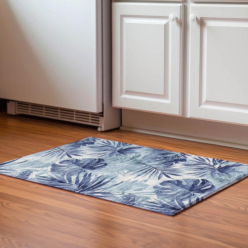 Premium Machine Washable Fairwood AMF1886 Floral Rug, Rectangle 1'8" x 2'6"